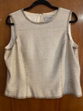 Size 14 white beaded top